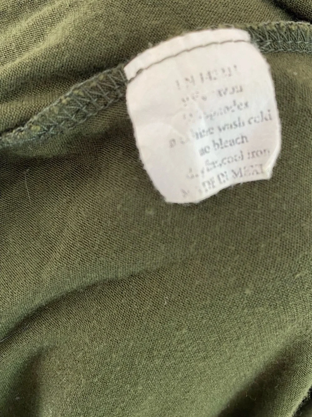 Women’s Olive Green Relaxed Tunic Top Size Small - Picture 7 of 7